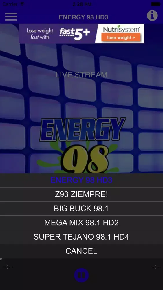Скриншоты Energy 98 HD3