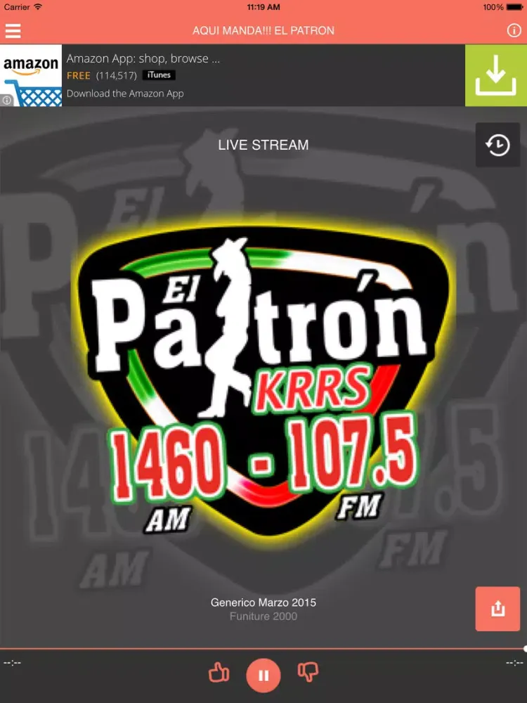 El Patron Radio iPad  スクリーンショット
