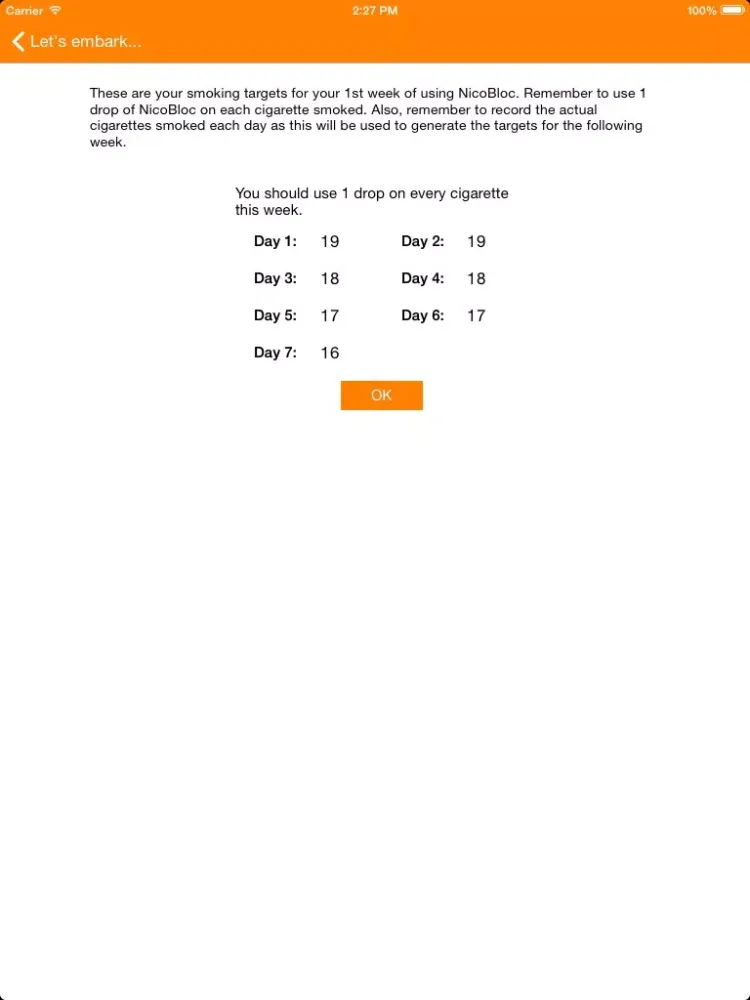 Capturas de tela do The NicoBloc Challenge - Quit Smoking iPad 