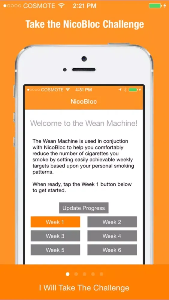 Capturas de tela do The NicoBloc Challenge - Quit Smoking