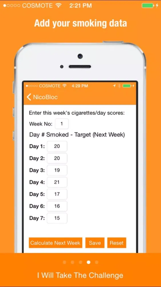 Capturas de tela do The NicoBloc Challenge - Quit Smoking
