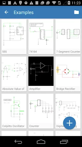 Tangkapan layar iCircuit Electronics Simulator