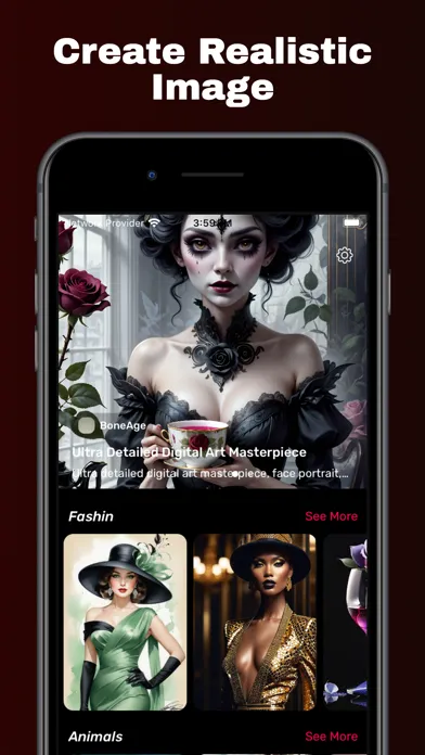 Zrzuty ekranu Artimind: AI Art Generator Pro