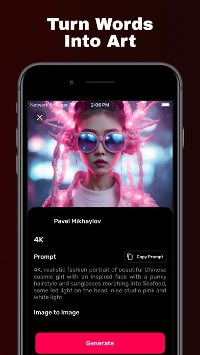 Zrzuty ekranu Artimind: AI Art Generator Pro