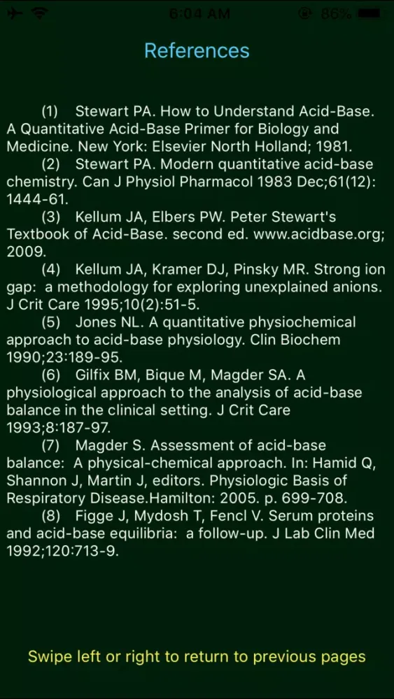 Madger Acid Base Calculator Screenshots