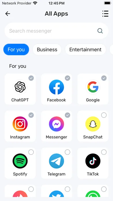 ภาพหน้าจอของ Text messaging