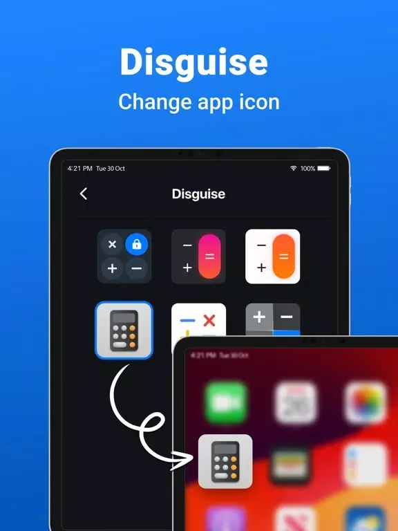 Calculator Lock: Hide Photos iPad  スクリーンショット