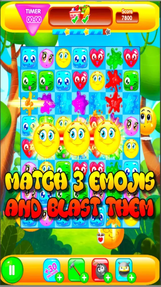 Emoji Explosion: Match 3 Blast سکرین شاٹس