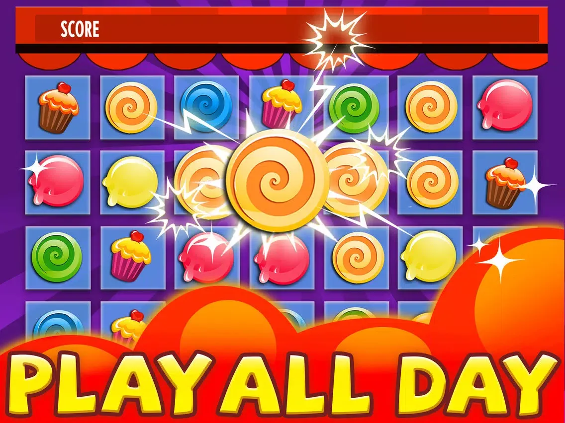 Ảnh chụp màn hình của Candy Game - Match 3 Candies Puzzle For Children HD FREE iPad 