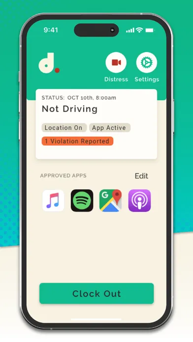 Dont | Driver App Screenshots