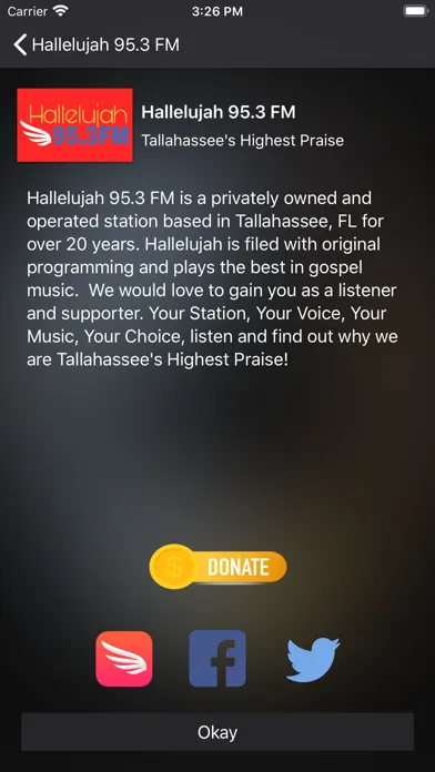 Hallelujah 95.3 FM Screenshots