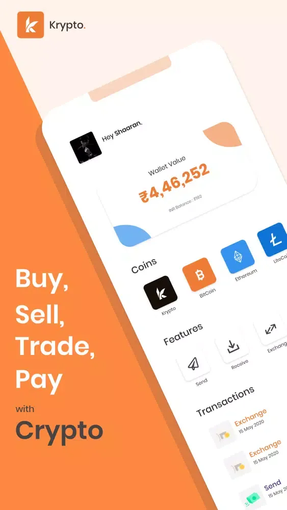 Krypto - Buy & Sell Bitcoin स्क्रीनशॉट