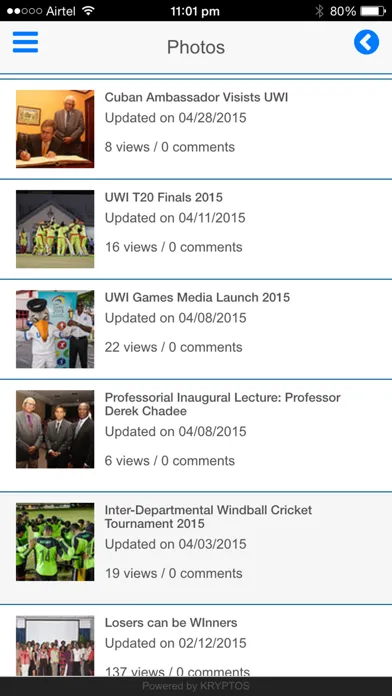 ภาพหน้าจอของ myUWI
