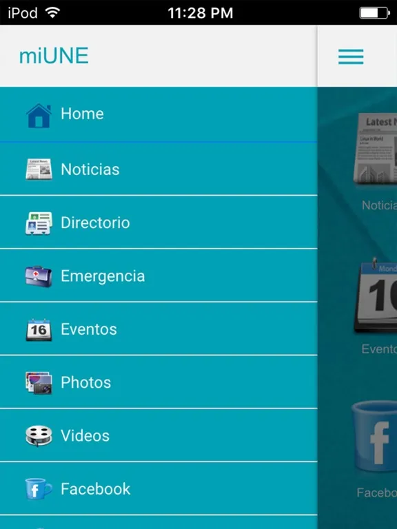 Screenshot di miUNE Mobile iPad 