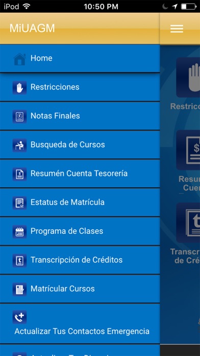 miUAGM Mobile Screenshots