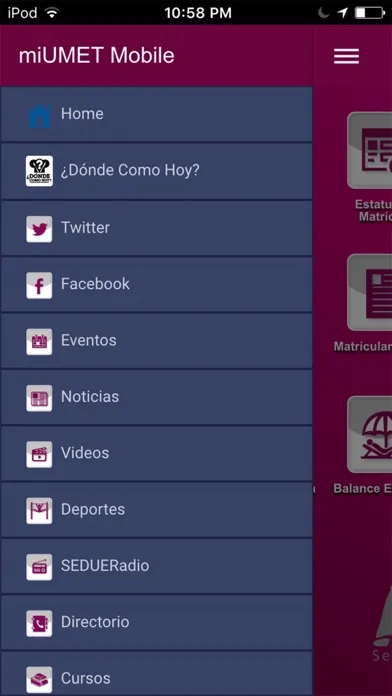miUMET Mobile سکرین شاٹس
