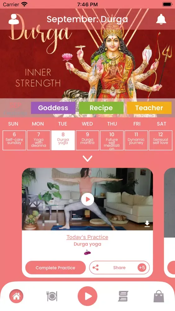 Goddess App - Krystal Aranyani Screenshots