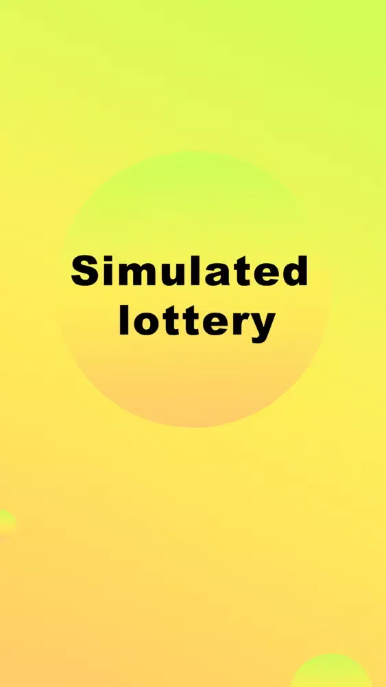 Simulated lottery Screenshots