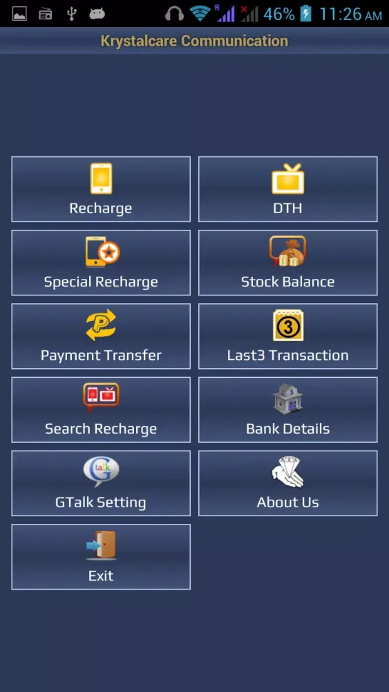 Screenshot di Krystalcare Communication