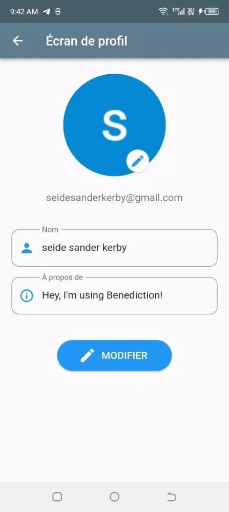 Screenshot di BENEDICTION APP
