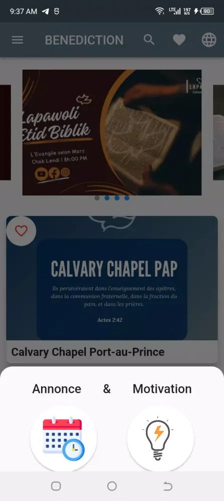 Screenshot di BENEDICTION APP
