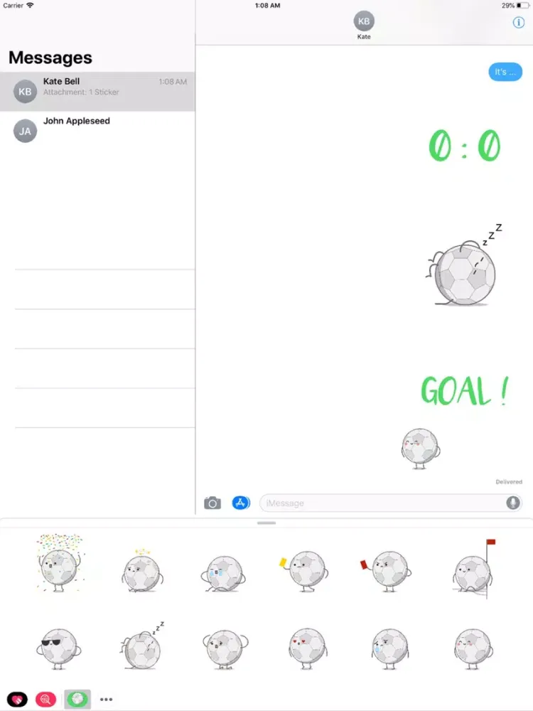 Capturas de pantalla de Cute Footballs iPad 