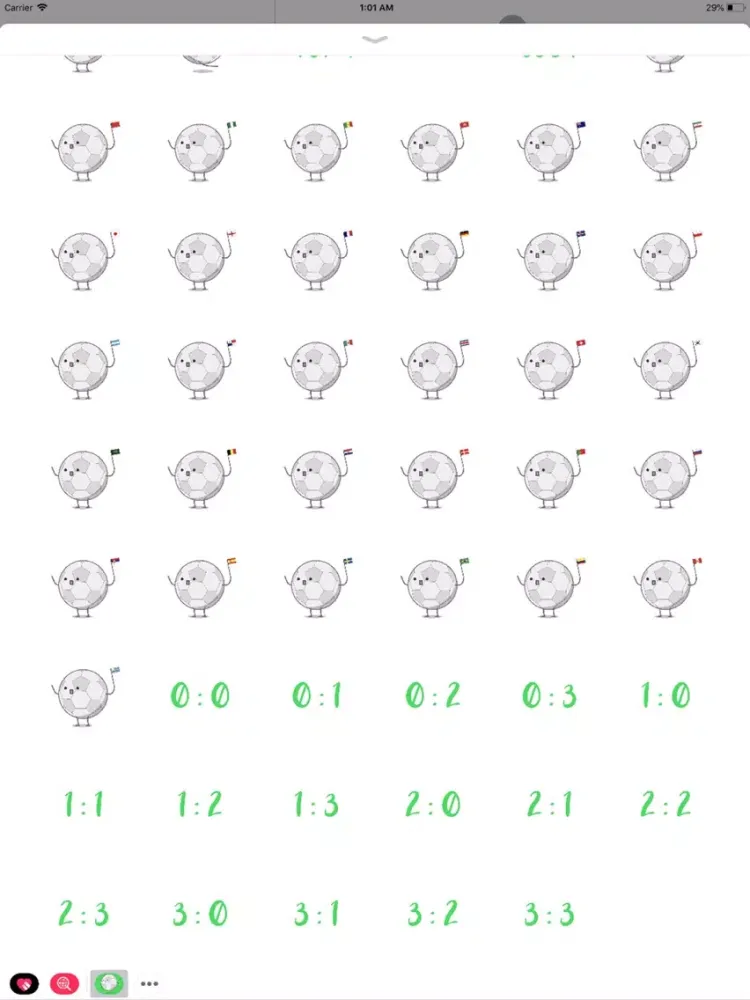 Capturas de pantalla de Cute Footballs iPad 