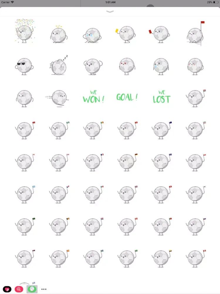Capturas de pantalla de Cute Footballs iPad 