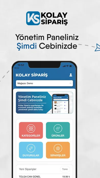 Kolay Sipariş Mağaza Yönetim Screenshots