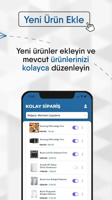 Kolay Sipariş Mağaza Yönetim Screenshots
