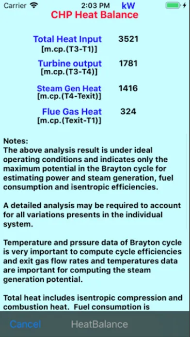 Captures d'écran de Boiler Efficiency