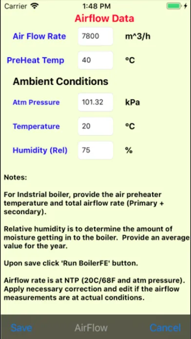Captures d'écran de Boiler Efficiency