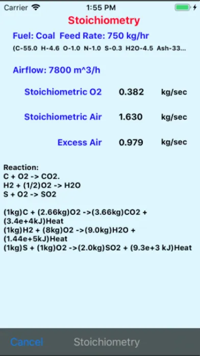 Captures d'écran de Boiler Efficiency