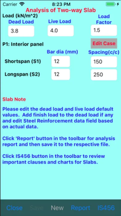 Analysis of RCC Structure سکرین شاٹس