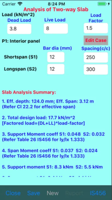 Analysis of RCC Structure سکرین شاٹس