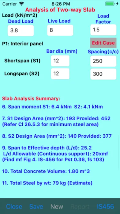 Analysis of RCC Structure سکرین شاٹس