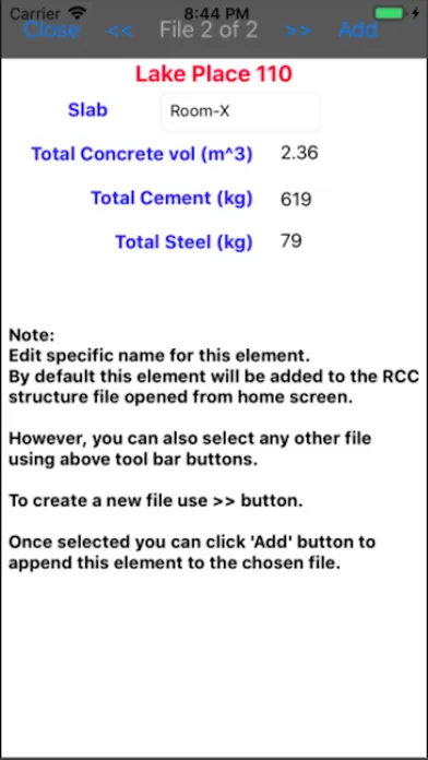 Analysis of RCC Structure سکرین شاٹس