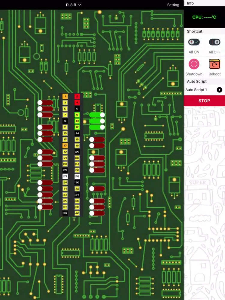 GPIO Master iPad 應用截圖