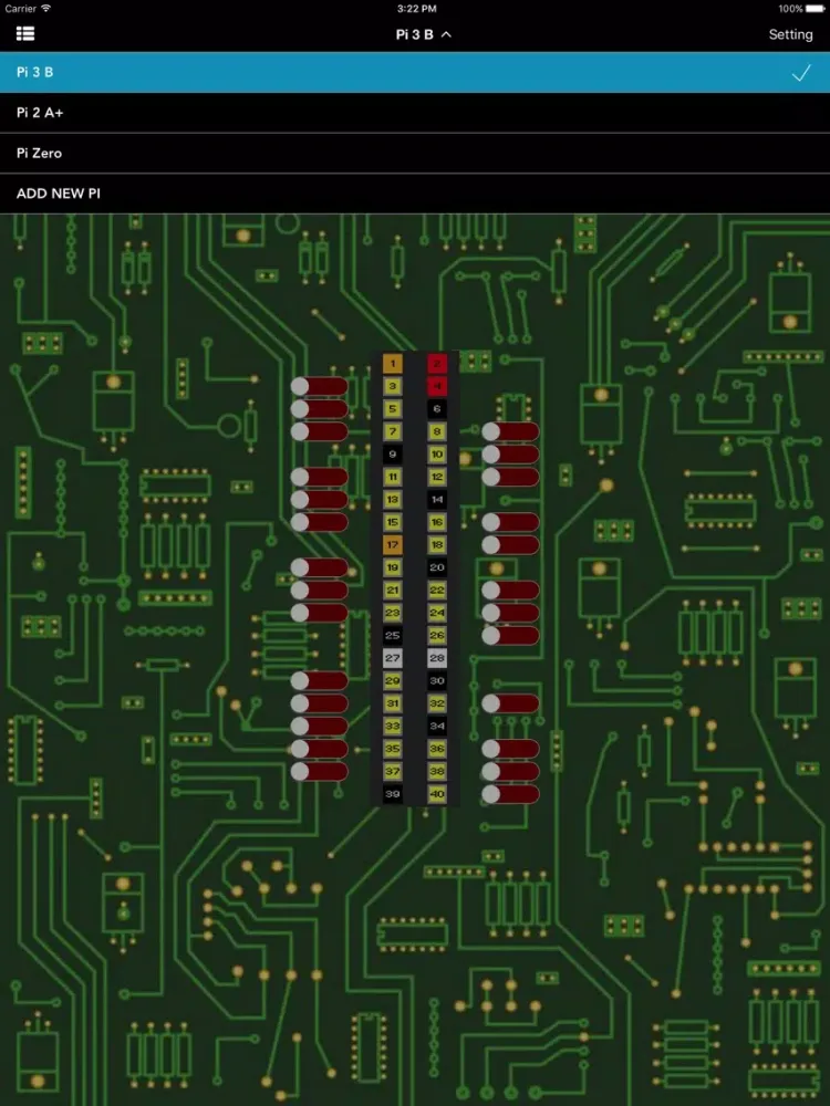 GPIO Master iPad 應用截圖