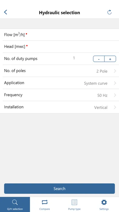 KSB Select & Compare Ekran Görüntüleri
