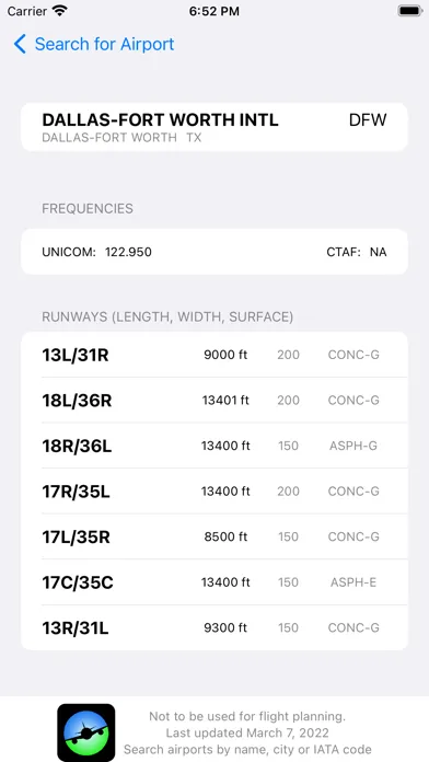 US Airports Db应用截图