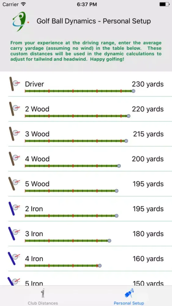 Capturas de tela do Golf Ball Dynamics