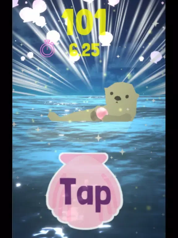 Capturas de tela do Sea otter breaks the shell 2 iPad 