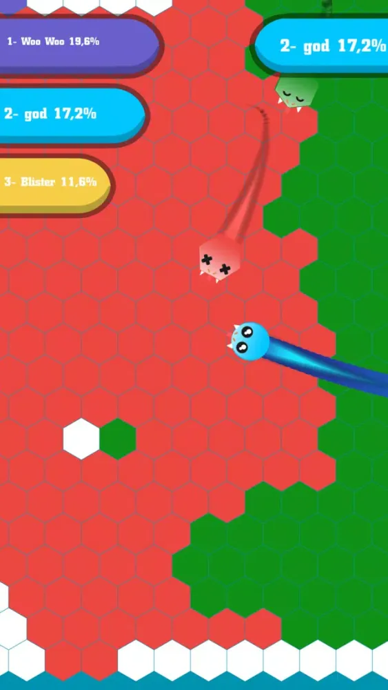 Ảnh chụp màn hình của Paper Territory.io Snake Draw