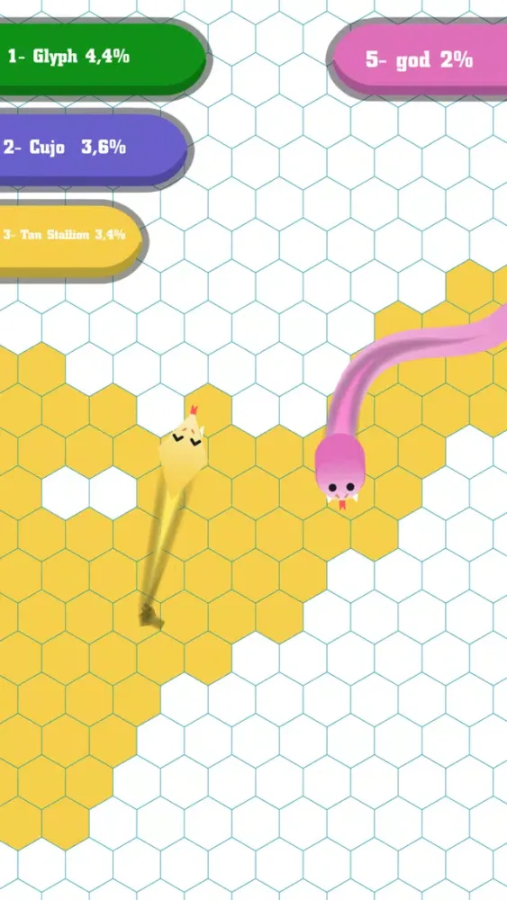 Ảnh chụp màn hình của Paper Territory.io Snake Draw