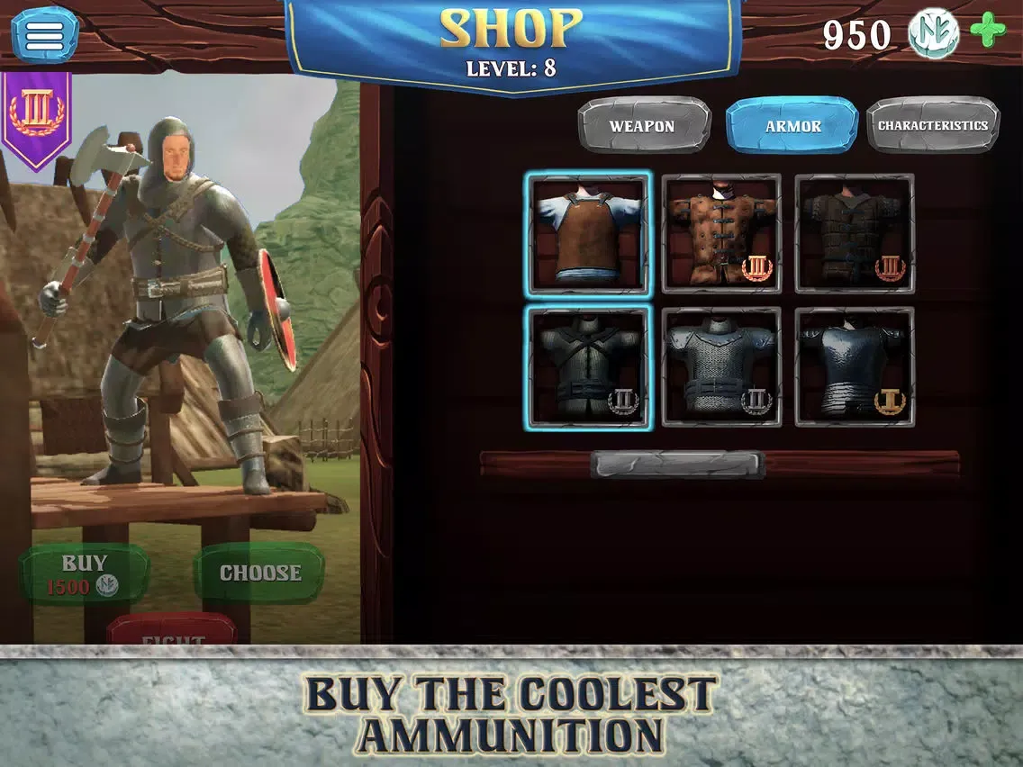 Tangkapan skrin Gladiator Vikings Arena Glory iPad 