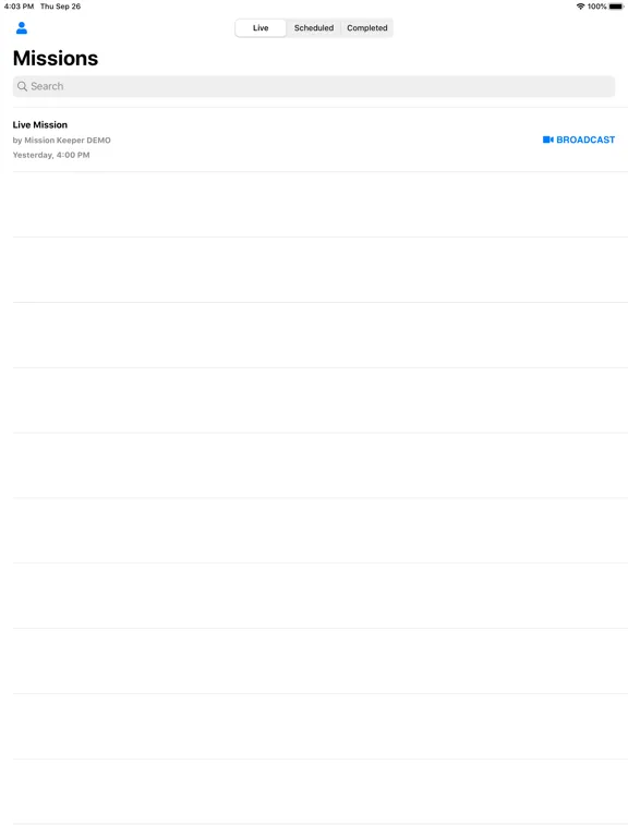 Скриншоты MissionKeeper Mobile iPad 