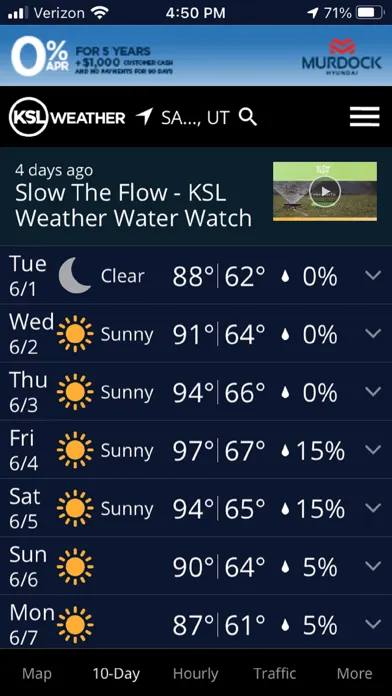 Скриншоты KSL Weather