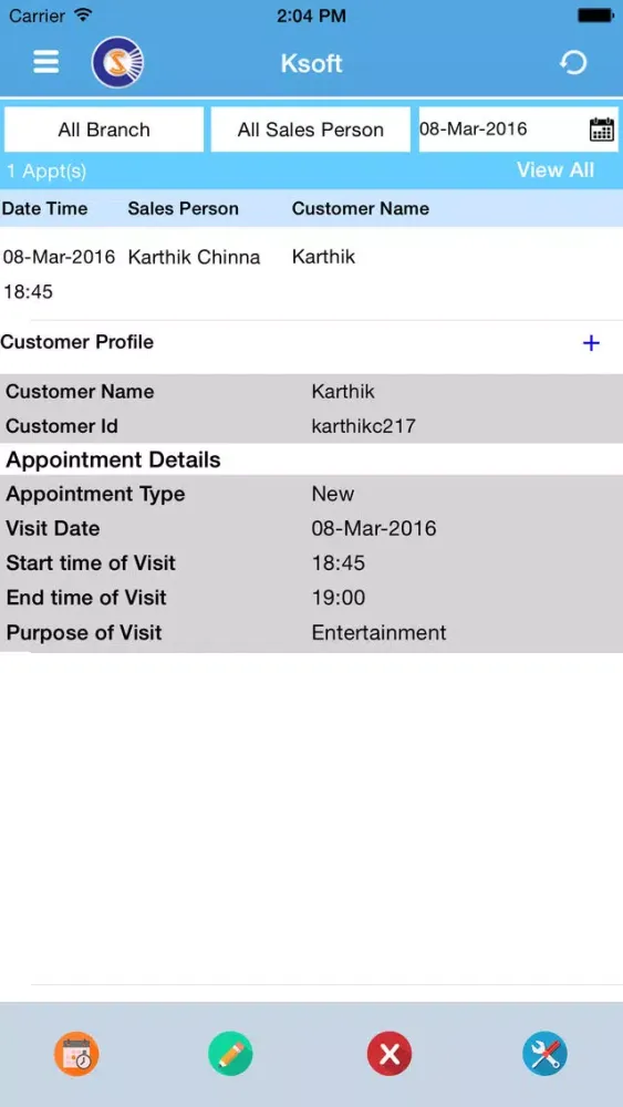 Smart CRM tool 스크린샷