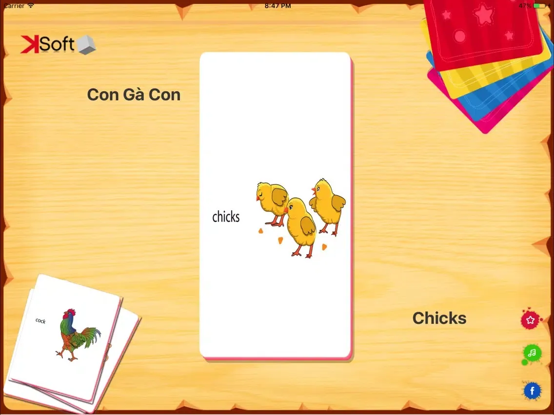 Animals Flashcard iPad  스크린샷